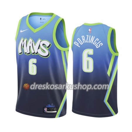 Muški NBA Dres Dallas Mavericks Kristaps Porzingis 6 Nike 2019-20 City Edition Swingman